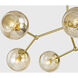 Trixie 6 Light 34.75 inch Aged Brass Chandelier Ceiling Light